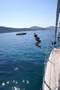 jumping w zatoce zut  foto: Krystian 