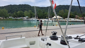 La Digue Ferry Harbour foto: Piotr Kolniak