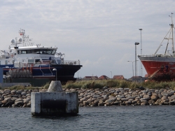 Wejście do portu Skagen foto: Kasia Koj