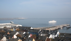 Widok na port Helgoland foto: Kasia Koj