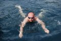 Pierwszy odważny w wodzie  foto: Jola Szczepańska 